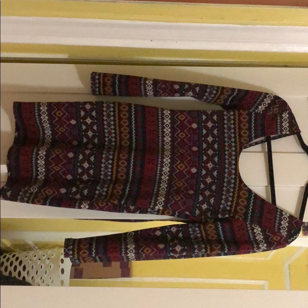 Long sleeve tribal dress